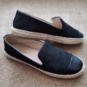 Charter Club Black Jonif Slip On Espadrille Loafers Size 8.5
